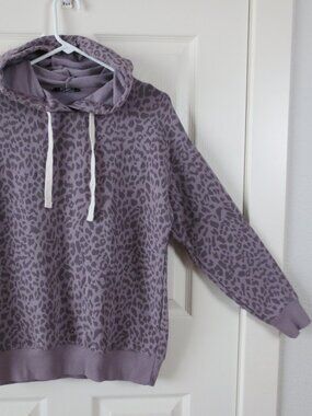 Buffalo David Bitton Sweatshirt Sift Hoodie Women's Size XS Leopard Print